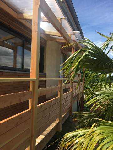 Harmony Bois, charpentier à Saint-Michel