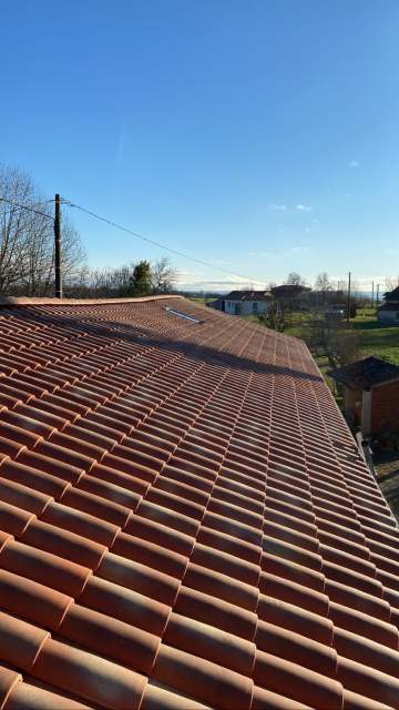 Rénovation d'une toiture à Cazères